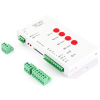 Pixel LED controlador T-1000S K-1000C K-8000C tarjeta SD programable ws2811 ws2812b WS2815 SK6812 de tira LED RGB píxel controlador