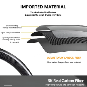 Volant sport en fibre de carbone véritable, vente en gros d'usine, pour <span class=keywords><strong>Ford</strong></span> Raptor F150 <span class=keywords><strong>2021</strong></span> 2022 2023 - Product Image 3