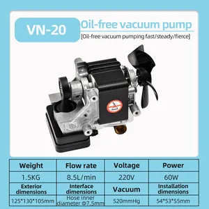 220v कम शोर तेल-मुक्त पिस्टन पंप हवा पंप के लिए ऑक्सीजन जनरेटर