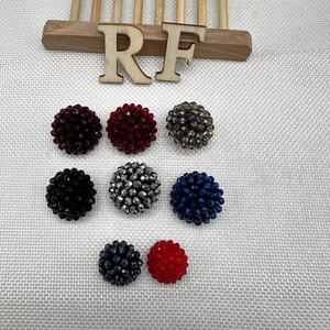 Cổ Điển Thủ công MaY hạt thủy tinh nút tay đính cườm cho quần áo trang trí - Product Image 5