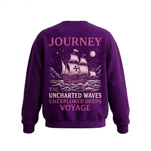 เสื้อสเวตเชิ้ตคอกลมพิมพ์ลายแผนที่มหาสมุทร Ocean Atlas สำหรับผู้ชาย สวมใส่สบาย ทรงปกติ ผลิตจากผ้าฝ้ายถัก เหมาะสำหรับฤดูใบไม้ร่วง สไตล์สตรีทแวร์ - Product Image 2