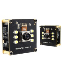 Smeiker SMK-USB48MP03-AF100 Cámara Web USB de 48MP con Enfoque Automático, Gran Angular de 100°, Visión Diurna y Nocturna, Luz LED Blanca, Módulo de Cámara Mini
