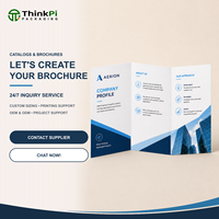 Brochures d'entreprise personnalisées imprimées, manuels de produits tri-pliés, catalogues et dépliants