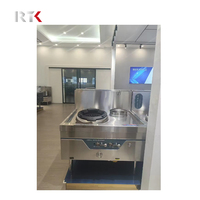 Cuisine commerciale Fabrication en acier Wok à gaz chinois Gamme de cuisson au gaz GPL avec brûleur à flamme de grand feu Cuisinière à gaz en Chine