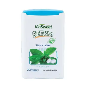 Adoçante sem açúcar ceto stevia 100/200/500/1000 comprimidos por dispensador