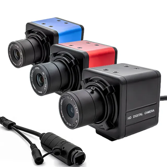 POE Video Recorder IP Camera 3/4/5/8MP CMOS 4K Mini Sensor CS Mount Security Video Metal Box Network Camera