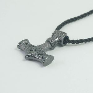 Collier pour homme, style viking nordique, marteau de Thor Mjolnir, bijoux scandinaves - Product Image 4