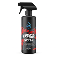 Revestimiento Cerámico para Autos, Pulimento Hidrofóbico con Brillo Intenso en Aerosol para Pintura, Vidrios, Neumáticos y Ruedas, Cera Protectora Antilluvia