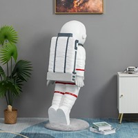 Support intérieur grandeur nature astronaute décoration maison Sculpture panthère résine artisanat grande statue