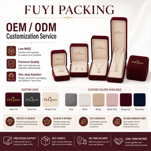 Cajas de Joyería de Terciopelo de Marca al por Mayor con Impresión Dorada para Empaque de Joyería y Pedidos al por Mayor a Nivel Mundial - Product Image 3
