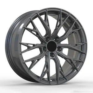 Wheels Rims 18 19 20 21 Matte Dark Gun Grey Aluminum Alloy Forged Passenger Car Wheels For Audi A4 18x8 5X112 18 Inch