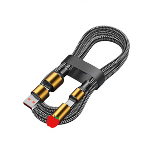 สายชาร์จเร็ว 4 in 1 กำลังไฟ 120W ผ่านการรับรองจากผู้ผลิต สาย <span class=keywords><strong>USB</strong></span> 2.0 แบบ 4-in-1 - Product Image 6