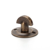 Poignée de porte classique martelée en cuivre pur, finition bronze brossé, levier de traction de luxe pour hôtel, villa, chambre de resort
