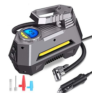 Compressore d'Aria Portatile per <span class=keywords><strong>Auto</strong></span>, 12V con Gonfiaggio e Illuminazione, Arresto Automatico, Display Digitale - Product Image 1