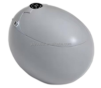 Toilette électrique WC de luxe coloré intelligent pour salle de bain Décoration en forme d'oeuf Salle de bain Closestool Siphon Jet Rinçage Toilette intelligente