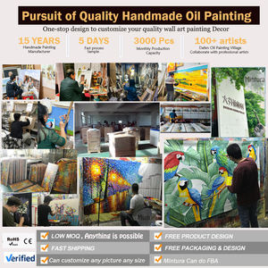 Dipinto a Mano Colomba Blu Pace su Tela Acrilica/Lino Marca Mintura Decorazione per Soggiorno Grande Poster Animale Moderno Dipinto - Product Image 5