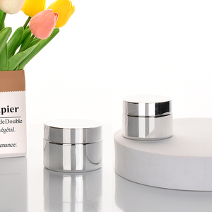 Ru stella all'ingrosso 5g 10g 15g 20g 30g 50g 60g piastra 100g barattolo di vetro cosmetico per la cura della pelle barattolo di vetro d'argento - Product Image 5