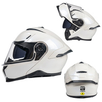 Casque de moto à visière relevable en gros d'usine avec Bluetooth, pack cadeau, double visière, certifié DOT, doublure en coton, casques de motocross