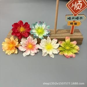 Fleurs artificielles Qiye, pivoine simulée style peinture à l'huile, serre-tête 6x3.5cm en soie, accessoires de mariage style chinois - Product Image 4