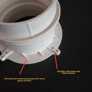 50 75 110 <span class=keywords><strong>160</strong></span> 200 Conexión Hembra Redonda Impermeable con Manguito Integrado, Piezas Integradas, Sección de Retención de Agua de <span class=keywords><strong>PVC</strong></span> - Product Image 4