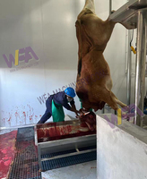 Abattoir commercial 200 ligne d'abattage de bétail de traitement de viande halal de bétail pour la machine d'abattoir de vache