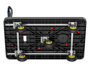 블랙 네 바퀴 나일론 핸드카트 안전하고 신뢰할 수 있는 플랫폼 핸드카트 저장 및 쇼핑용 - Product Image 2