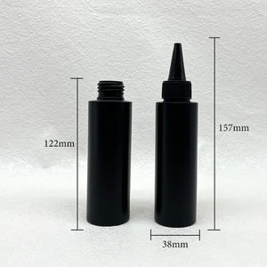 Bouteilles en HDPE noires bon marché en stock d'usine, 100 ml, noir mat, à presser, pour acétone, <span class=keywords><strong>liquide</strong></span> acrylique, monomère chimique, bouteilles en plastique HDPE - Product Image 4