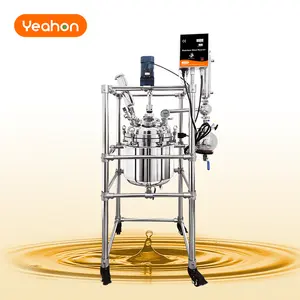 Lab 304 or 316 20L double wall jacketed stainless steel Pilot Plant High-Pressure Reactor