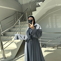 Ensemble de 2 pièces Robe musulmane pour femmes Hijab Robe de prière Vêtement Abaya Longue Khimar Ramadan Robe arabe Ensembles d'abayas Vêtements islamiques Robe