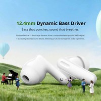 Audífonos Realme TechLife Buds TWS con Bajos Profundos 6.1, Carga Tipo-C, Resistencia al Agua IPX4, Indicador LED de Batería, AI ENC