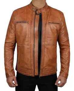 Новый дизайн, индивидуальная оптовая продажа мужских пальто, мотоциклетные кожаные зимние куртки