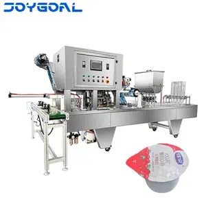 Automatic mineral water cup filling and sealing machine yogurt cup filling and sealing machine