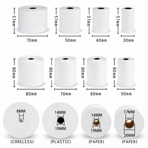 Papel Térmico para Caja Registradora de 57 mm y 80 mm, 48 g/m², para Recibos de <span class=keywords><strong>Cajero</strong></span>, Punto de Venta, <span class=keywords><strong>Cajero</strong></span> Automático y Banco, Precio de Fábrica - Product Image 2