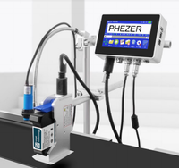 Imprimante jet d'encre en ligne Phezer 130plus économique avec écran couleur de 4,3 pouces, système tactile intelligent à commande simultanée pour le codage de date et de texte
