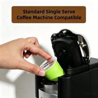 Capsules de café K-Cup en PP écologiques, emballage jetable pour la préparation de café à domicile, directement de l'usine