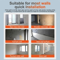 Panneau mural en PVC marbré ignifuge et imperméable de style moderne, insonorisant, à motifs floraux, pour la maison, le commerce, le salon, l'hôtel, la salle de bain