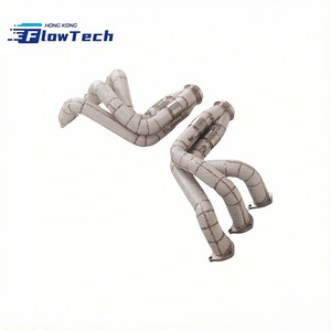 Collecteur d'échappement en acier inoxydable SS304, tubes droits de longueur égale, avec pare-chaleur pour Porsche 991.1 991.2 GT3 3.8L 4.0L - Product Image 3