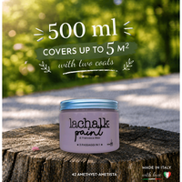 42 AMETHYST 500 ml LaChalk, l'évolution de la peinture à la craie. Où la craie rencontre la résine : Peinture hybride craie-résine fabriquée en Italie.