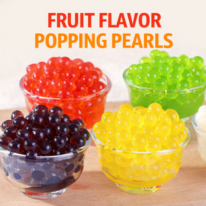Perles de boba éclatantes saveur fruit de la passion 1,25 kg pour bubble tea, vente en gros OEM - Product Image 4