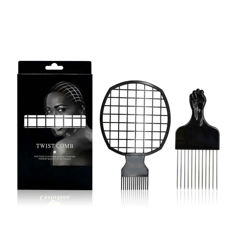 Double-ended Twist Comb Afro Curl Comb Twist Hair Coils Comb Tool Hair Styling Tool for Natural Hair