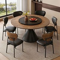 Table et chaise de salle à manger en bois massif de style moderne du milieu du siècle, avec dossier réglable et rembourré, pour la maison, l'hôtel et le salon - Vente en gros