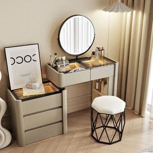 Haodao Furniture Factory Makeup Vanity With Led <b>Mirror</b> And Storage Drawers For Modern Bedroom - Product Image 4