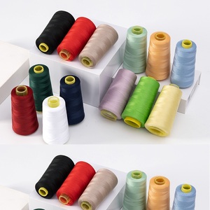 Factory Supply Multi Farben 40/2 3000yds Gefärbt gesponnen 100% Polyester Nähgarn Starke Nähgarne - Product Image 3