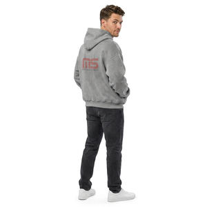 Sudadera con Capucha Gris para Hombre Mudassar Sports, Corte Regular, Estilo Casual Urbano con Bolsillo Delantero y Diseño Estampado - Product Image 2