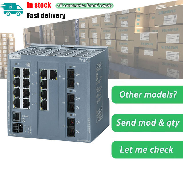6GK52133BD002AB2 Siemens SCALANCE XB213-3 Managed Layer 2 IE Switch 6GK5 213-3BD00-2AB2 Siemens 6GK5213-3BD00-2AB2