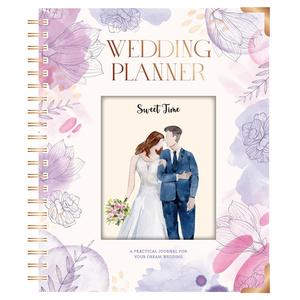 Promotional Custom Logo Printing Organizer <b>Planner</b> <b>Wedding</b> Spiral Hardcover Journal <b>Book</b> Diary <b>Wedding</b> <b>Planner</b> Notebook - Product Image 3