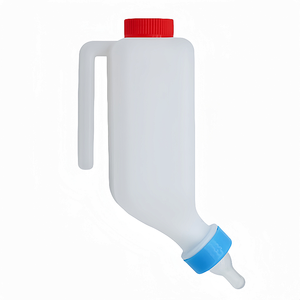 Biberon à suspendre en plastique pour agneaux et chèvres, avec tétine, facile à utiliser, neuf, pour l'alimentation des agneaux et l'élevage du bétail - Vente chaude - Product Image 1