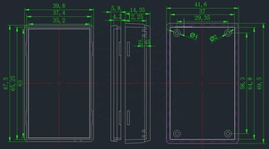 Hộp nối <span class=keywords><strong>ABS</strong></span> SM5-165:69*42*17.5MM, vỏ nhựa nhỏ dùng để lắp đặt PCB - Product Image 5