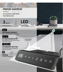 Escritorio de pie eléctrico de diseño moderno, escritorio de esquina en forma de L de altura ajustable para espacios de trabajo colaborativos, proveedor de proyectos - Product Image 2