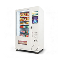 Distributeur automatique de snacks et de sodas commercial avec système de refroidissement par compresseur, paiement multi-mode et verre anti-buée pour la vente au détail 24h/24 et 7j/7